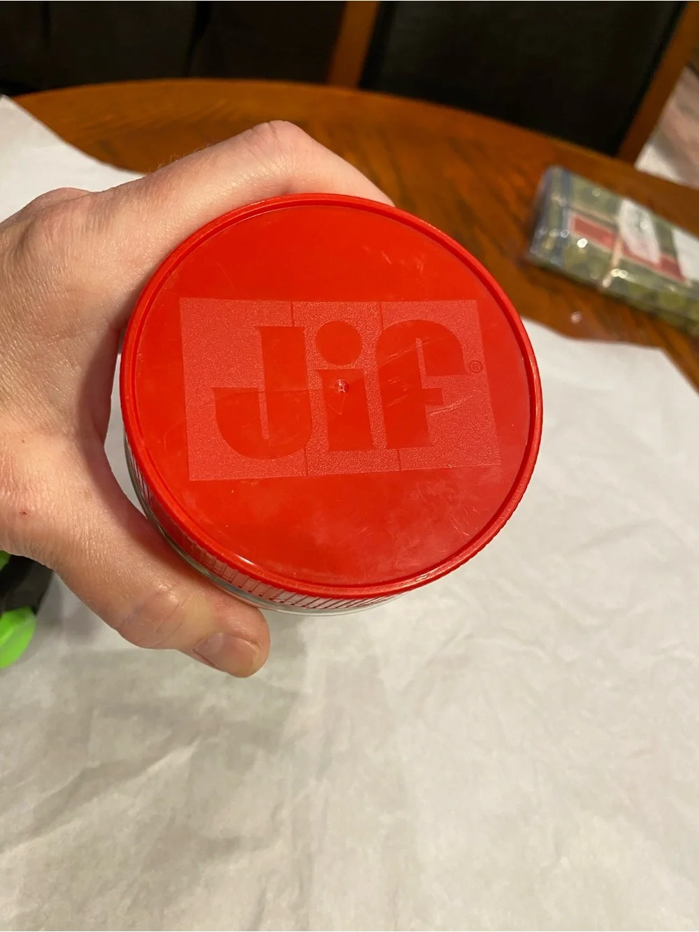 Assorted Color Glass Marbles in Clear Jif Jar - Kids Toys